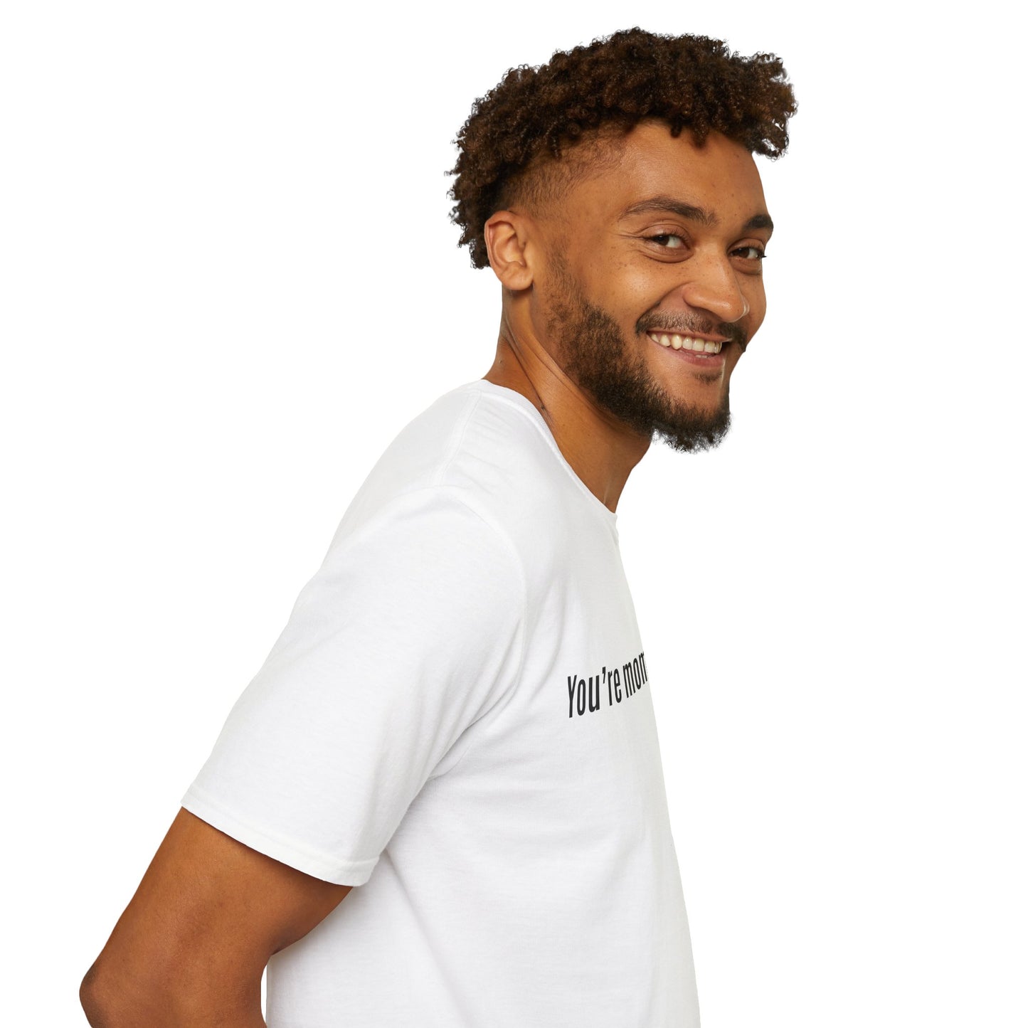 Funny Unisex Softstyle T-Shirt - "You're Mom is Hotter"